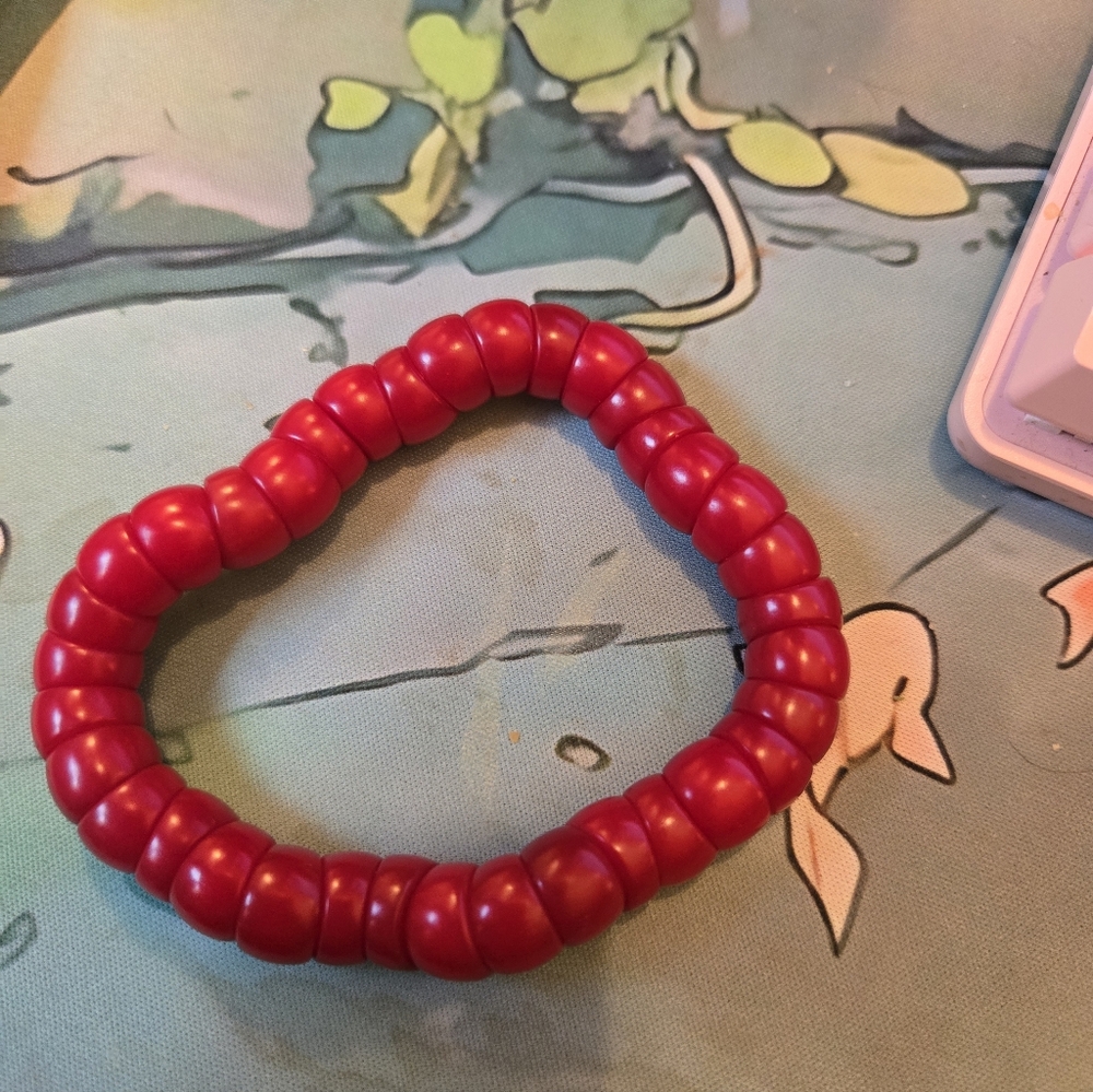 Mudi Aries RuaRua Red Beaded Stretch Bracelet - Women Jewelry - Picture 6 of 8